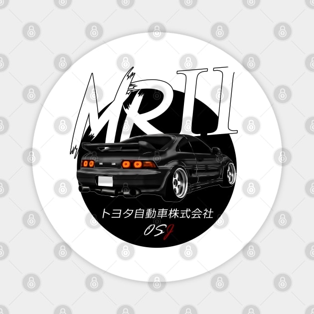 JDM MR2 Black Sun Edition Magnet by OSJ Store